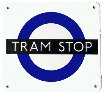 Compulsory Tram Stop Flag.