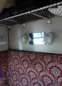 Inside 1st class Mk1 compartment.