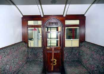 inside third class compartment District Railway Coach 100