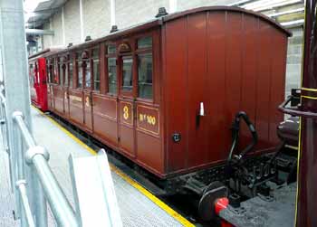 District Railway Coach 100 at Upminster depot open day