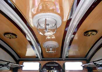 Metropolitan Jubilee carriage 353 ceiling view