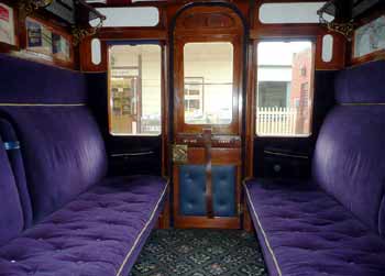 landscape view inside first class compartment Chesham set