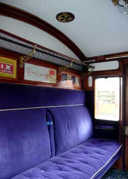 portrait view inside first class compartment Chesham set