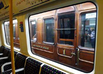 Ashbury first class compartment S stock train Hammersmith