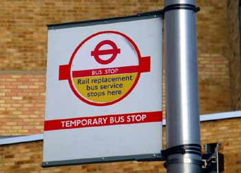 temporary Bus Stop Flag.