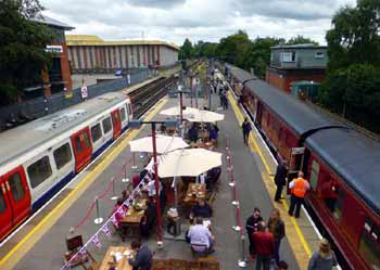 Summer Steam Popup Tea Shop Amersham station