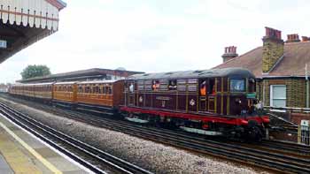 Steam On The District at Stamford Brook station
