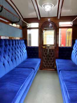 inside District Railway Coach 100 compartment