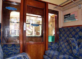 first Class British Mk1 composite coach railway.