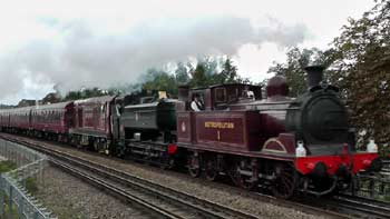 Summer Steam Train North Harrow station