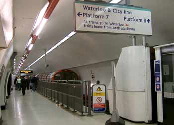 Waterloo and City line train at Bank.