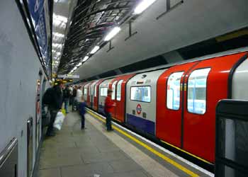 Victoria Line 2009 tube stock train.