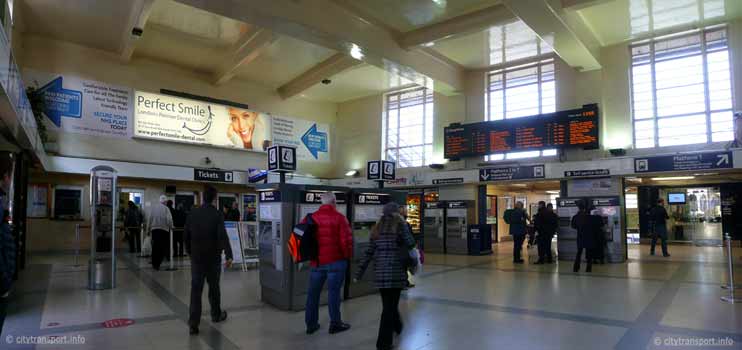 Richmond station London booking hall.