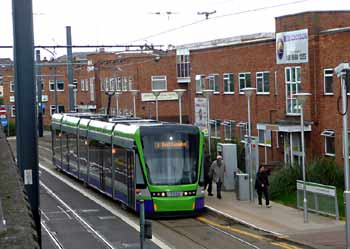 Tramlink Stadler Variobahn tramcar.