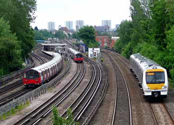 Looking towards Kilburn station from Mapesbury Road.