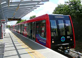 Inside 1990s DLR train