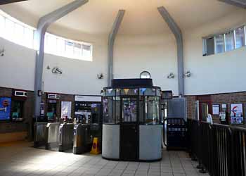 inside Park Royal station ticket hall.