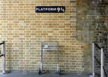 Harry Potter platform at Kings Cross.
