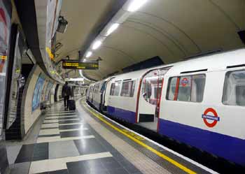 Waterloo station Bakerloo line platform.