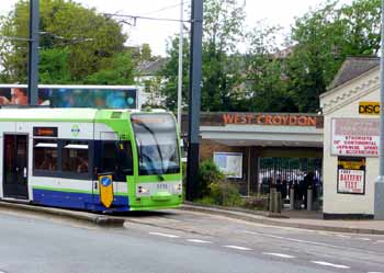 West Croydon Railway Tramlink station side entrance.