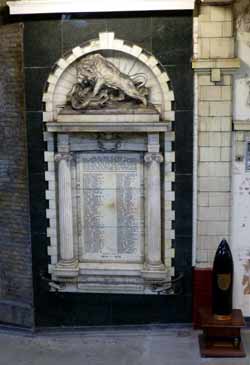 Metropolitan Railway 1914 - 1918 war memorial.