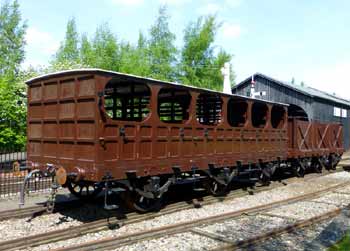 replica of vintage second class GWR railway carriage.