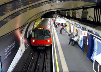 Northern Line platform at Camden Town.