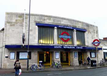South Wimbledon station building.