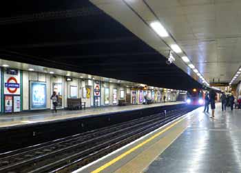 S Stock train St James's Park station.