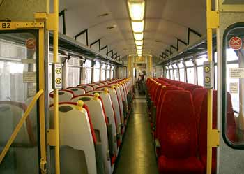 comfortable seating inside Class 144 train