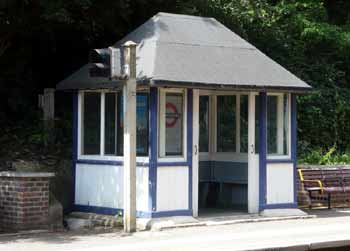 wooden pagoda platform shelter.