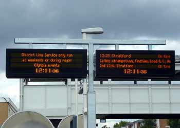 Train describer Kensington Olympia Station.