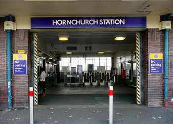Hornchurch station ticket office.