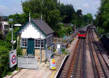 Woodside Park signalbox.