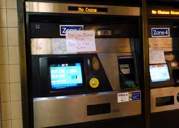 broken automated train ticket machine.