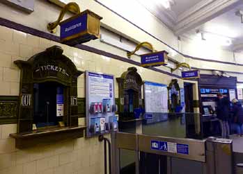 Hampstead station ticket hall.