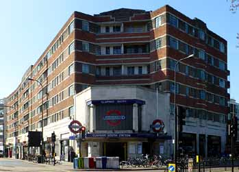 Clapham South station building.