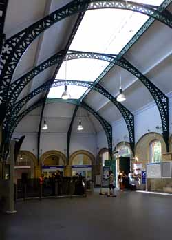 Crystal Palace station ticket hall.
