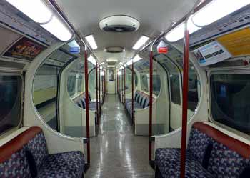 inside 1972 Mk2 Tube Stock T and UNDM.