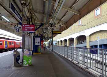 Wimbledon station tram and train