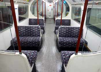 centre seating bay 1972 Mk2 Tube Stock DM