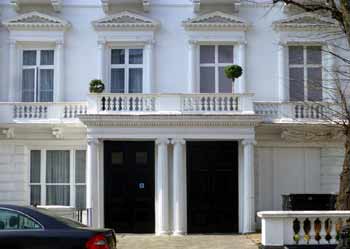 fake frontage Leinster Gardens.