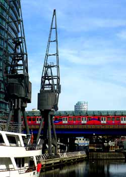 West India Quay station London.