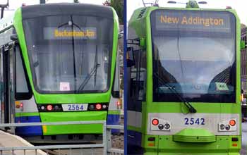 Clearly visible Tramlink destinations without route numbers.