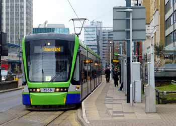 Wellesley Road tram stop.