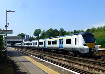 Class 700 Thameslink train third rail Honor Oak Park