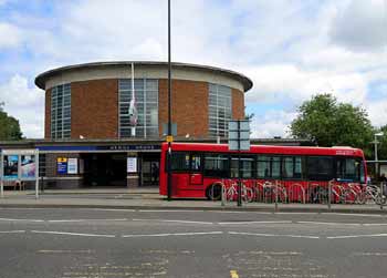 Arnos Grove station and bus interchange.