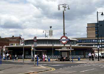 Southgate station with Tesla Coil daytime.