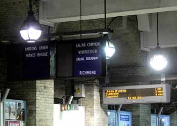 Historic train describer Gloucester Road.