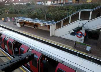 West Acton station platform.